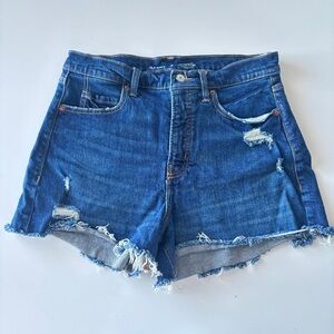 Stretch Denim Jean Shorts, Size 10